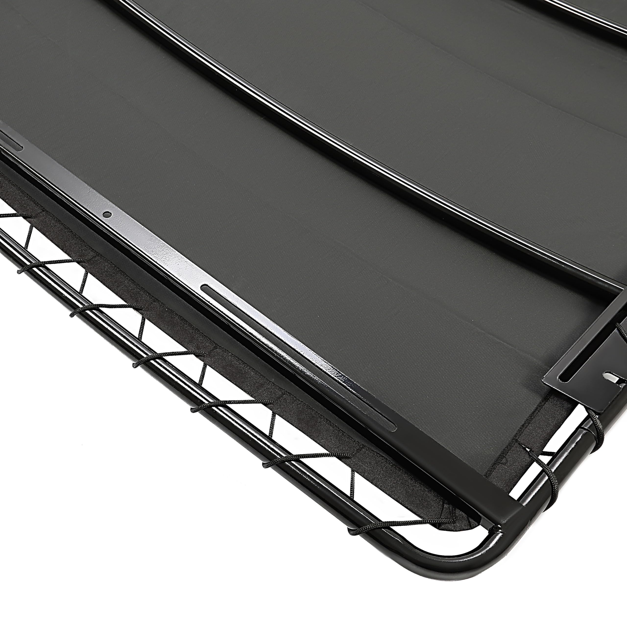 Universal Golf Cart Sun Top Canopy - Black Steel Frame Roof Compatible with EZGO, Club Car & Yamaha Carts | Extended Top Sail Canvas for Shade & Weather Protection | Perfect for Golf Courses, Resorts & Outdoor Events