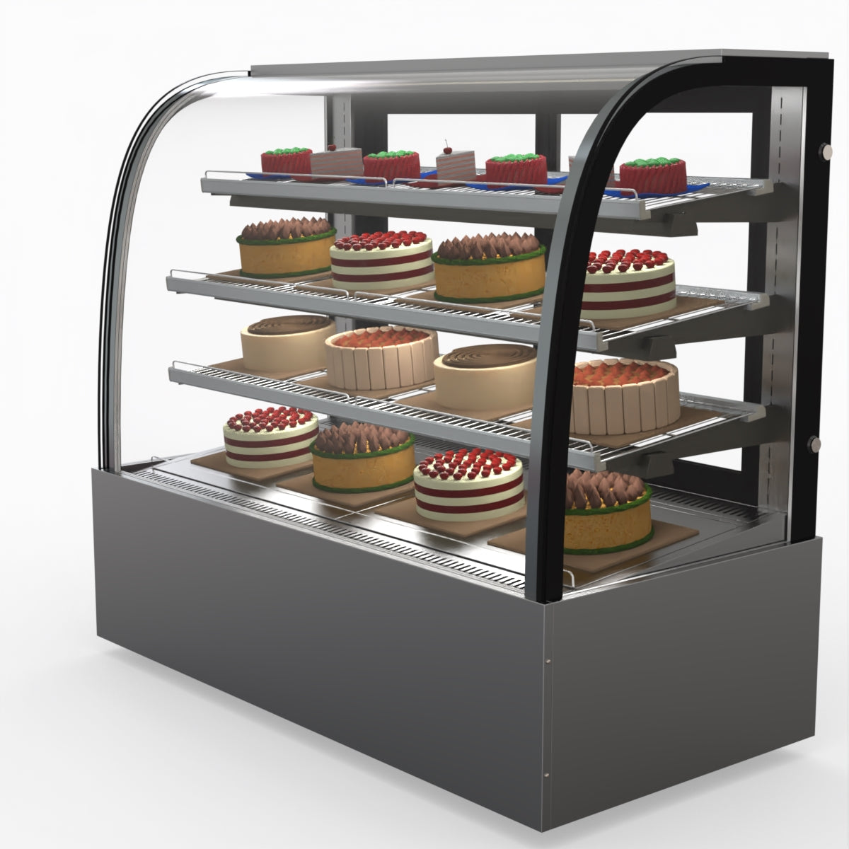 Bonvue SL850 Commercial Refrigerated Food Display Case - Perfect for Delis, Cafes, and Supermarkets to Showcase Fresh Meats, Cheeses, and Prepared Foods