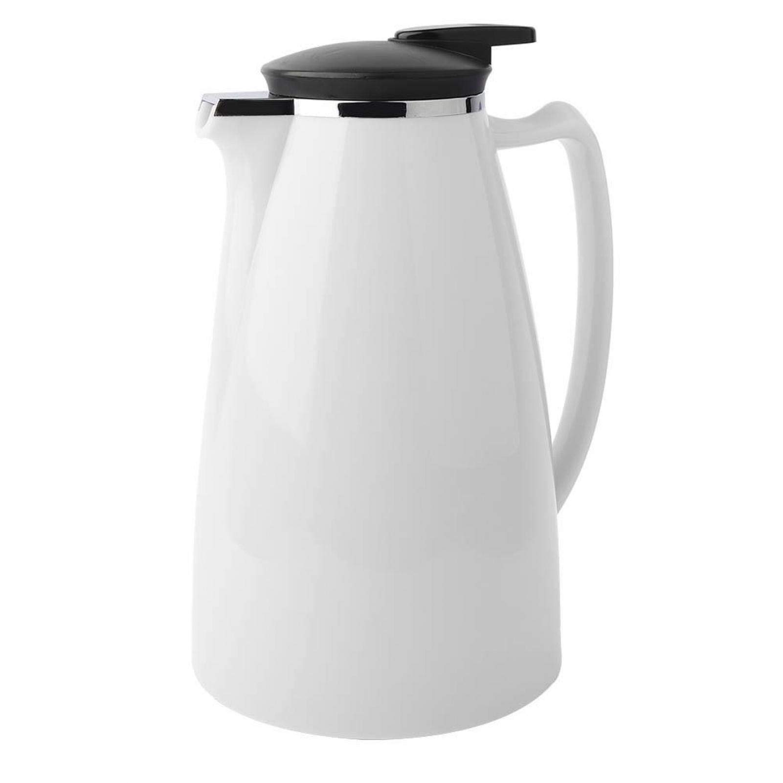 2000ml Stainless Steel Vacuum Insulated Coffee Carafe - Thermal Insulated Milk Pot for Coffee, Tea, Water - Keeps Hot/Cold for Hours - Perfect for Home, Office & Camping (White)