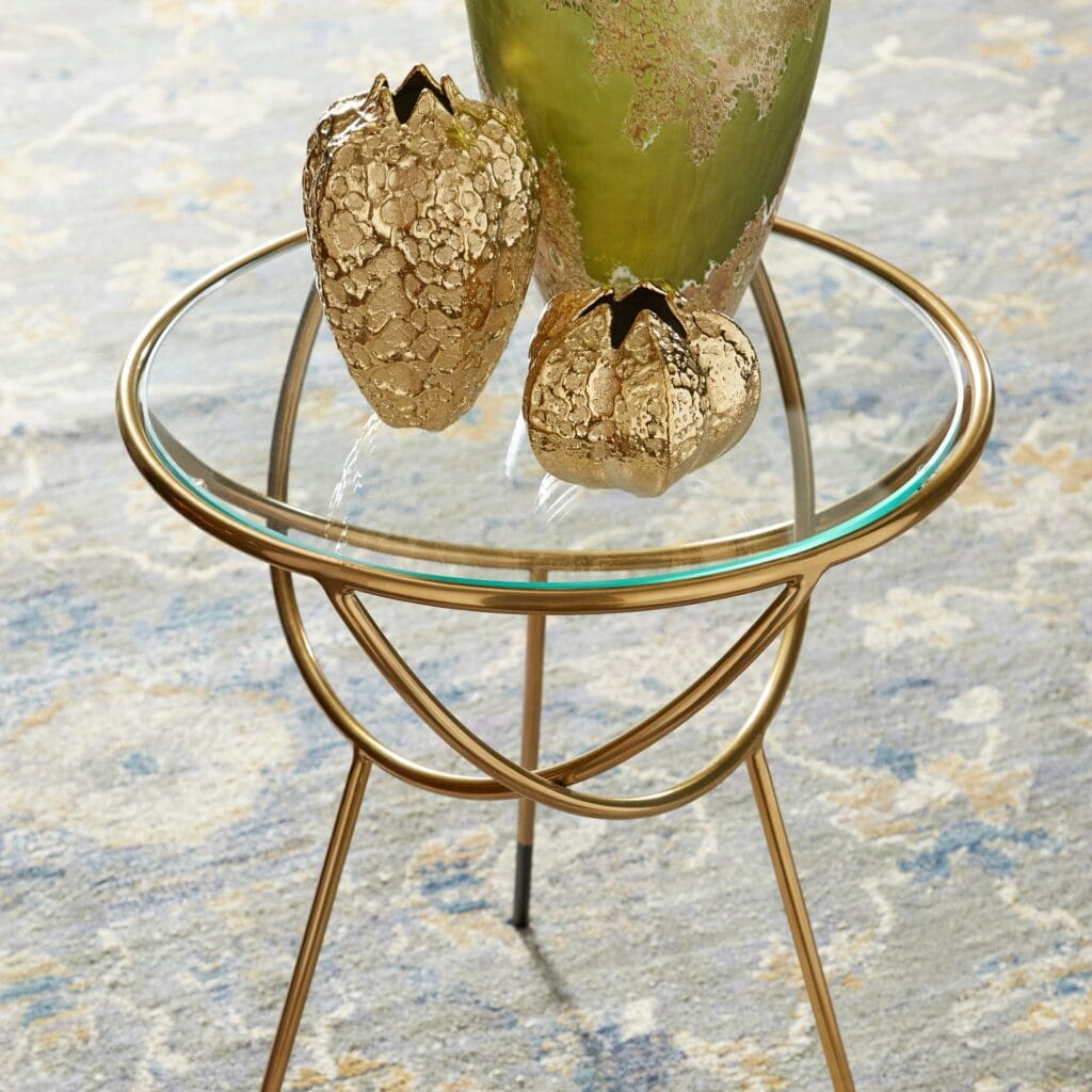 Cyan Design 10800 Pores Gold Small Vase - Elegant Home Decor for Living Room, Dining Table & Wedding Centerpieces