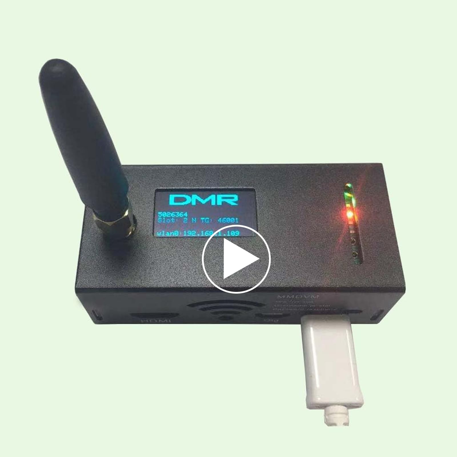 Upgraded MMDVM Hotspot Digital Voice Modem with OLED Display & WiFi - Supports P25, DMR, YSF - Compatible with Raspberry Pi Zero - Perfect for Amateur Radio, Emergency Communication & Digital Voice Networks