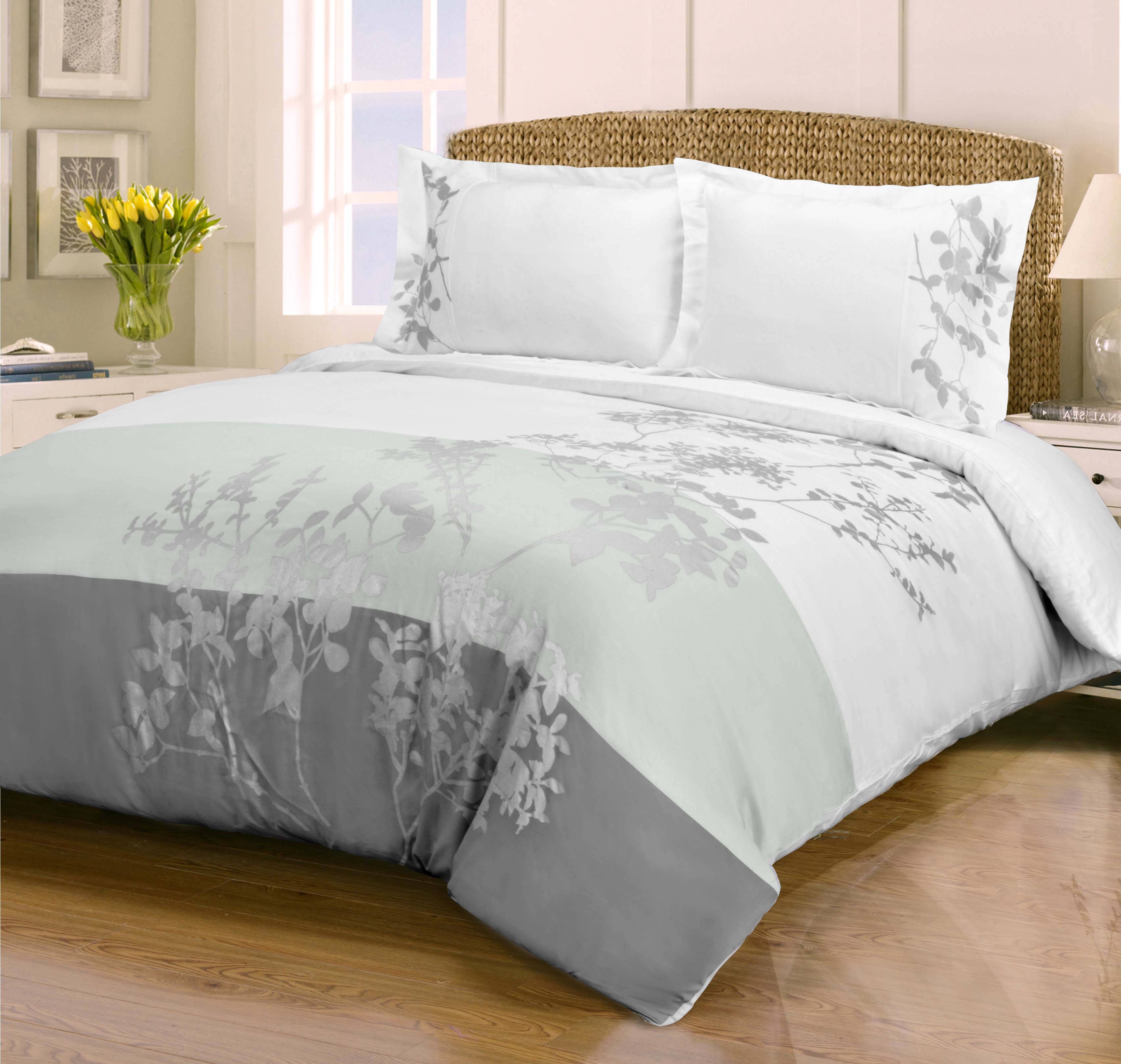 Premium Sydney Cotton Floral Duvet Cover Set - Soft Queen Size Bedding with Matching Pillowcases - Perfect for Master Bedroom, Guest Room & Cozy Home Decor