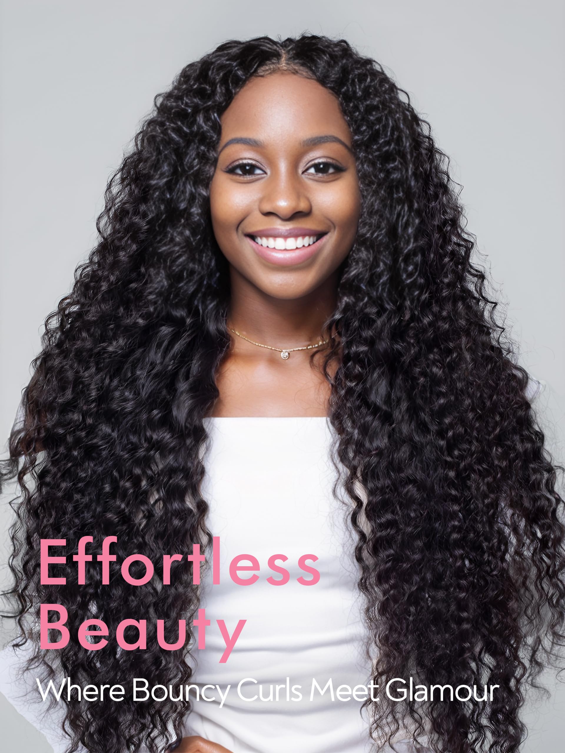 Deep Wave Lace Front Wigs Human Hair 7x5 HD Lace Pre-Plucked Glueless Wigs 200% Density 22inch - Natural Black Women Wigs for Christmas Gifts, Parties & Daily Wear