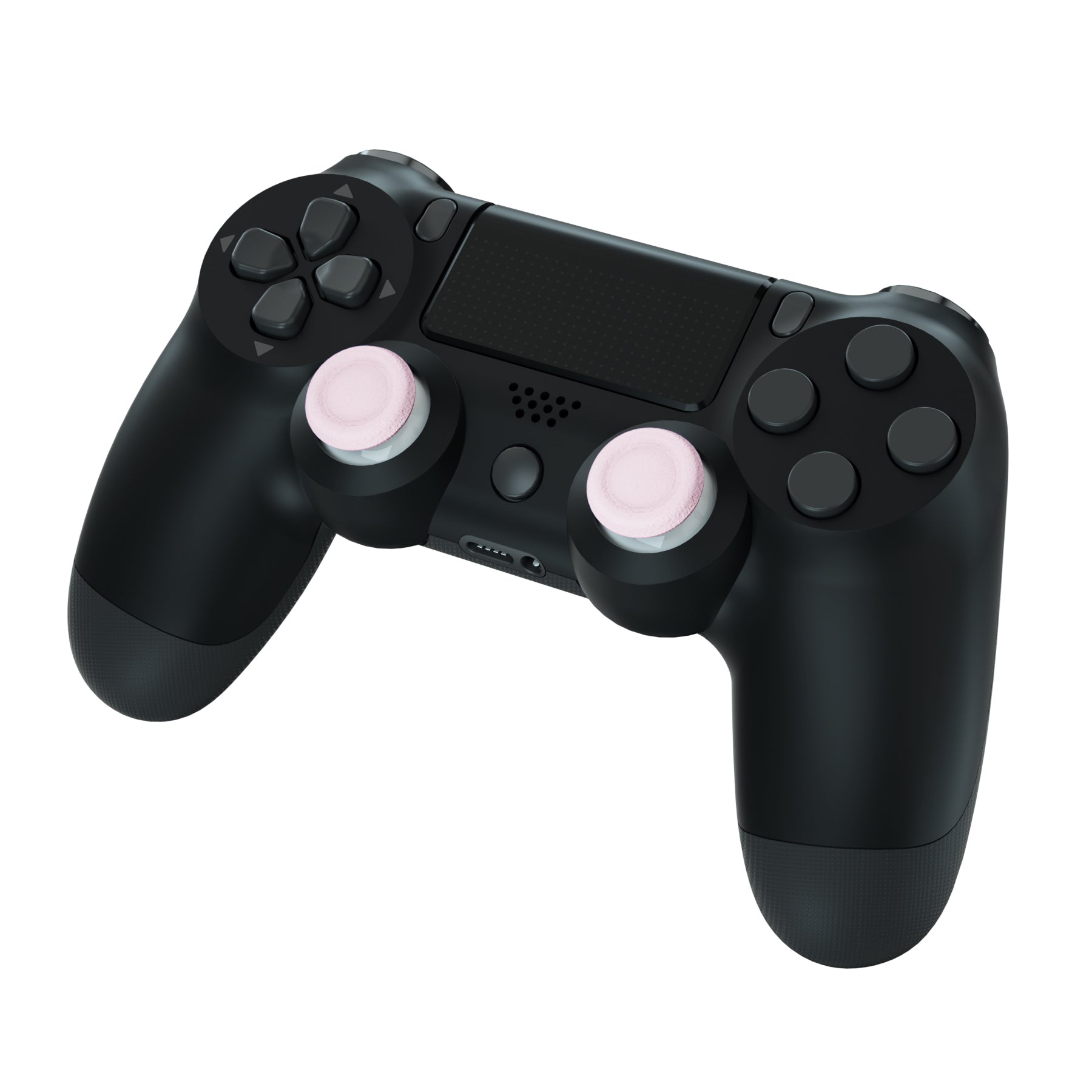 eXtremeRate Cherry Blossom Pink & White Dual Color 3D Replacement Joystick Thumbsticks for PS4 Slim/Pro Controller - Includes Phillips Screwdriver | Enhanced Grip for Gaming | Perfect for FPS, Racing & Action Games (Model P4J0129)