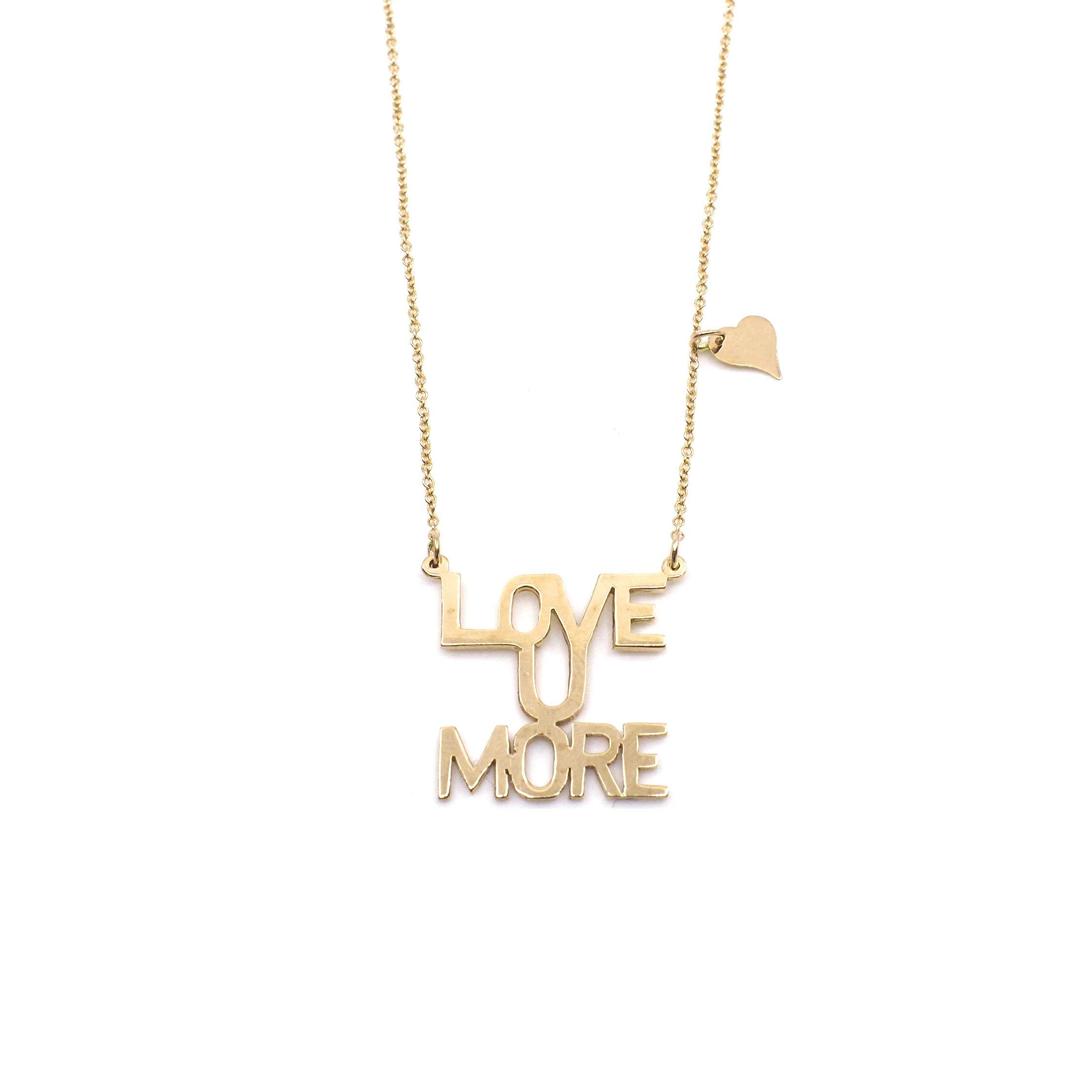 10K Yellow Gold Layering Necklace for Women - Love You More Sunrise Pendant - Elegant Dainty Chain Jewelry Gift for Her, Perfect for Valentine's Day, Anniversary & Everyday Wear