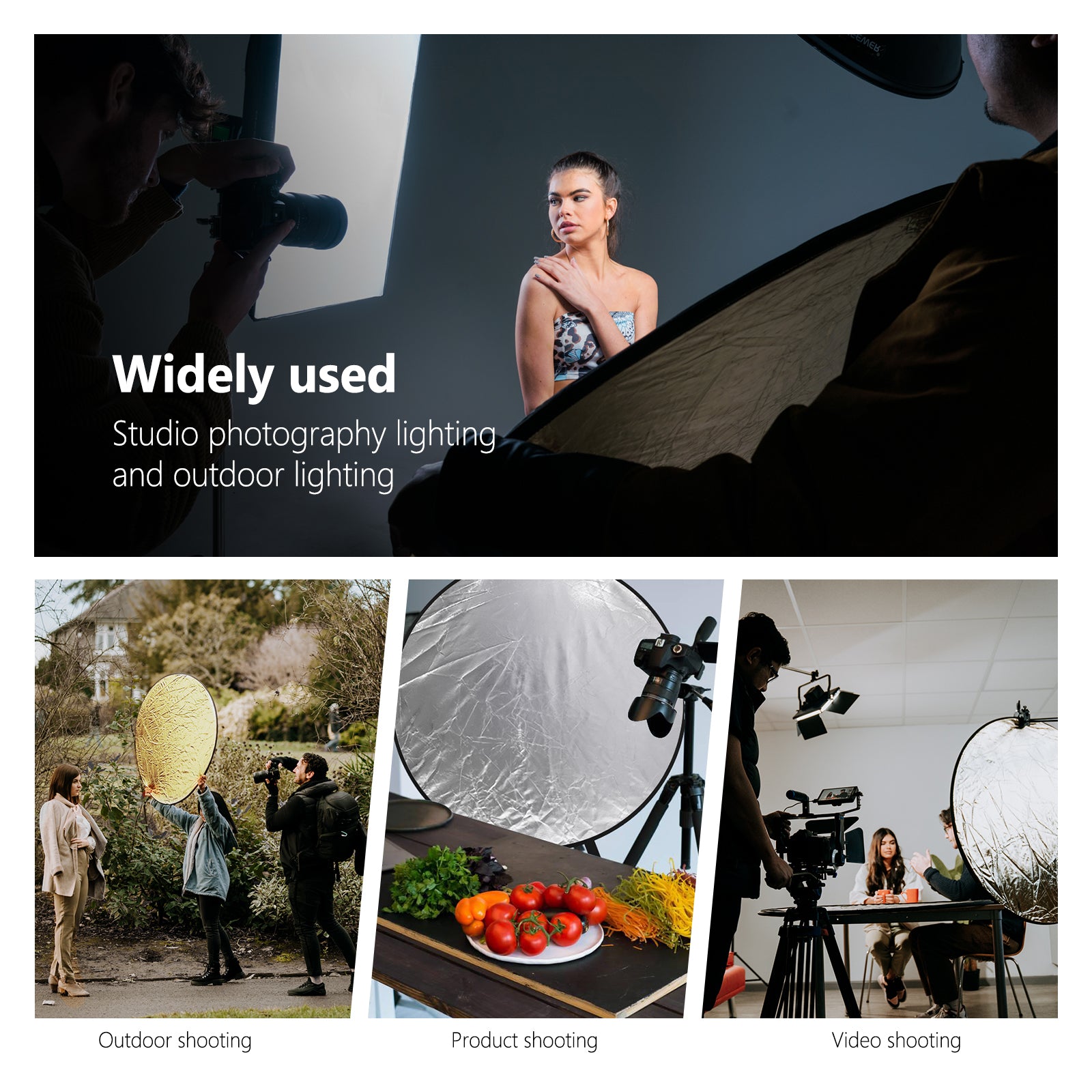 NEEWER 5-in-1 Collapsible Light Reflector for Photography - 40