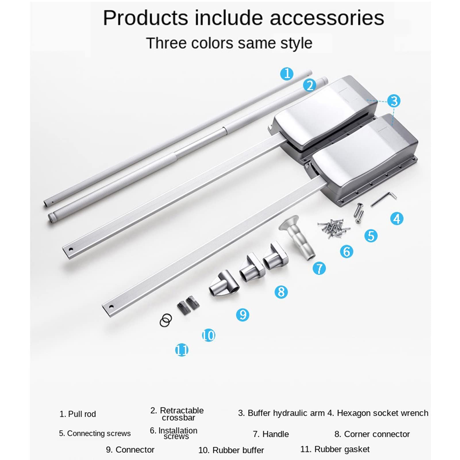 Adjustable Pull Down Closet Rod - Extendable 600-830cm Wardrobe Hanging Bar for Space Saving Storage (Black) | Perfect for Small Closets, Apartments & RV Organization