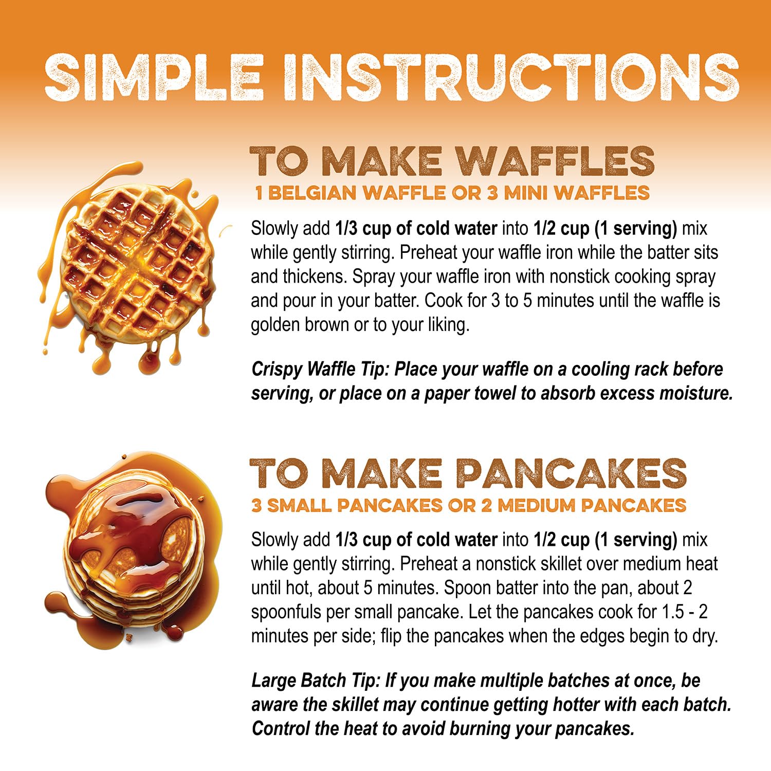 PEScience High Protein Pancake & Waffle Mix - Buttermilk Flavor, 15g Protein per Serving, 12 Servings, Just Add Water | Perfect for Breakfast, Bodybuilding & Post-Workout Recovery