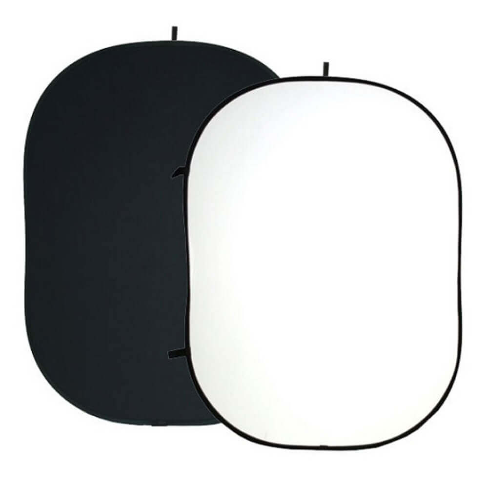 1.5x2m Black/White Photography Backdrop for Studio, YouTube Videos, Product Shoots & Portrait Photography - Durable Fabric for Professional Photo Sessions