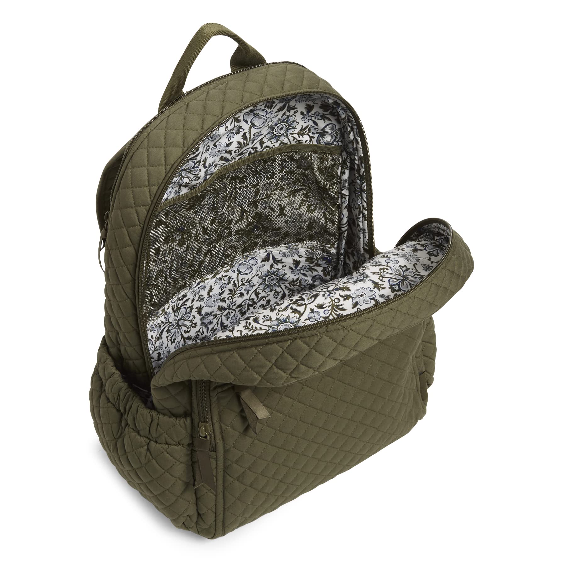 Vera Bradley Women's Denim Campus Backpack - Stylish Laptop Bookbag for College & Travel | Durable School Backpack for Students & Professionals