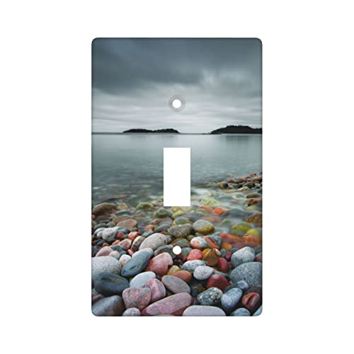 Colorful Stones Single Light Switch Cover