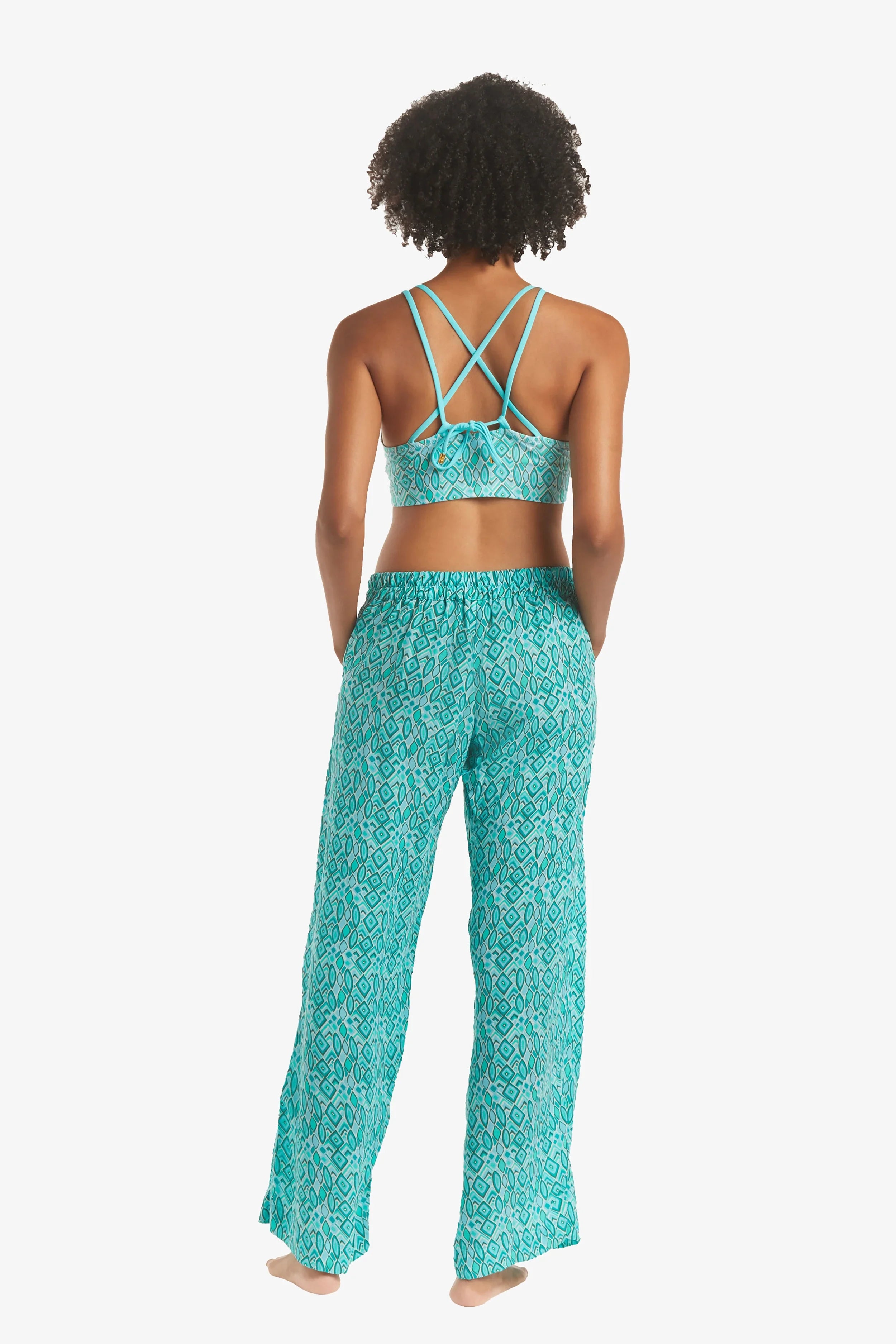 Seaside Pants for Women - Comfortable Beach Trousers | Costa Del Sol Style | Perfect for Vacation, Summer Outfits & Coastal Getaways