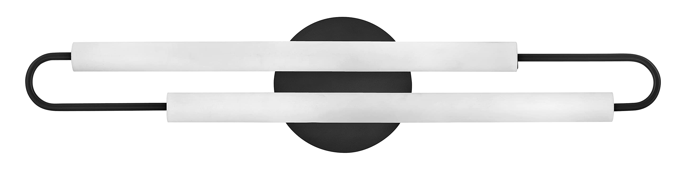 Hinkley EOS Large LED Bathroom Vanity Light Fixture in Black - Modern Lighting for Bathroom, Powder Room & Dressing Area