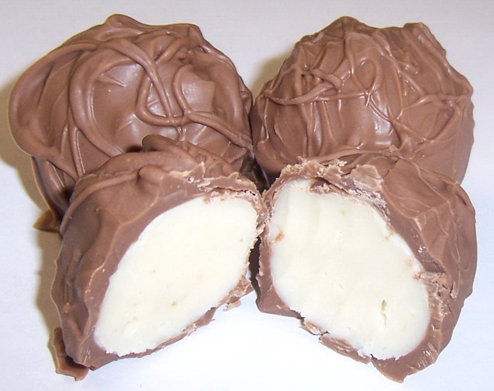 Scott's Cakes Milk Chocolate Covered Banana Fruit Truffles - 8 oz. Snowflake Gift Box | Gourmet Chocolate Treats for Holidays, Parties & Gifts