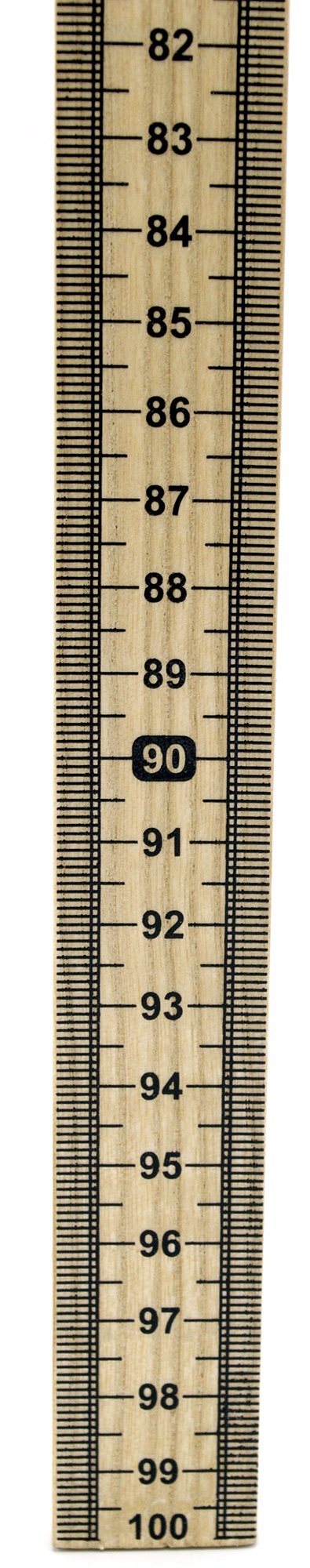 EISCO Hardwood Metric Meter Stick (Pack of 10) - Single Sided with Vertical Reading & Zero Top - Perfect for Science Labs, Classrooms & DIY Measurements