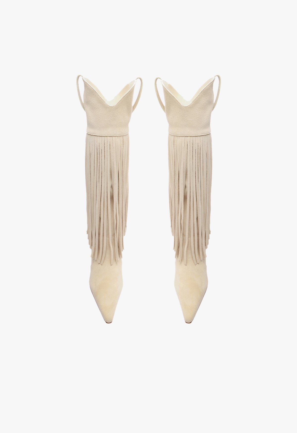 Raffaela Up Fringes Boots - Stylish Women's Knee High Boots with Fringe Detail | Perfect for Fall Fashion, Country Music Festivals & Western Outfits