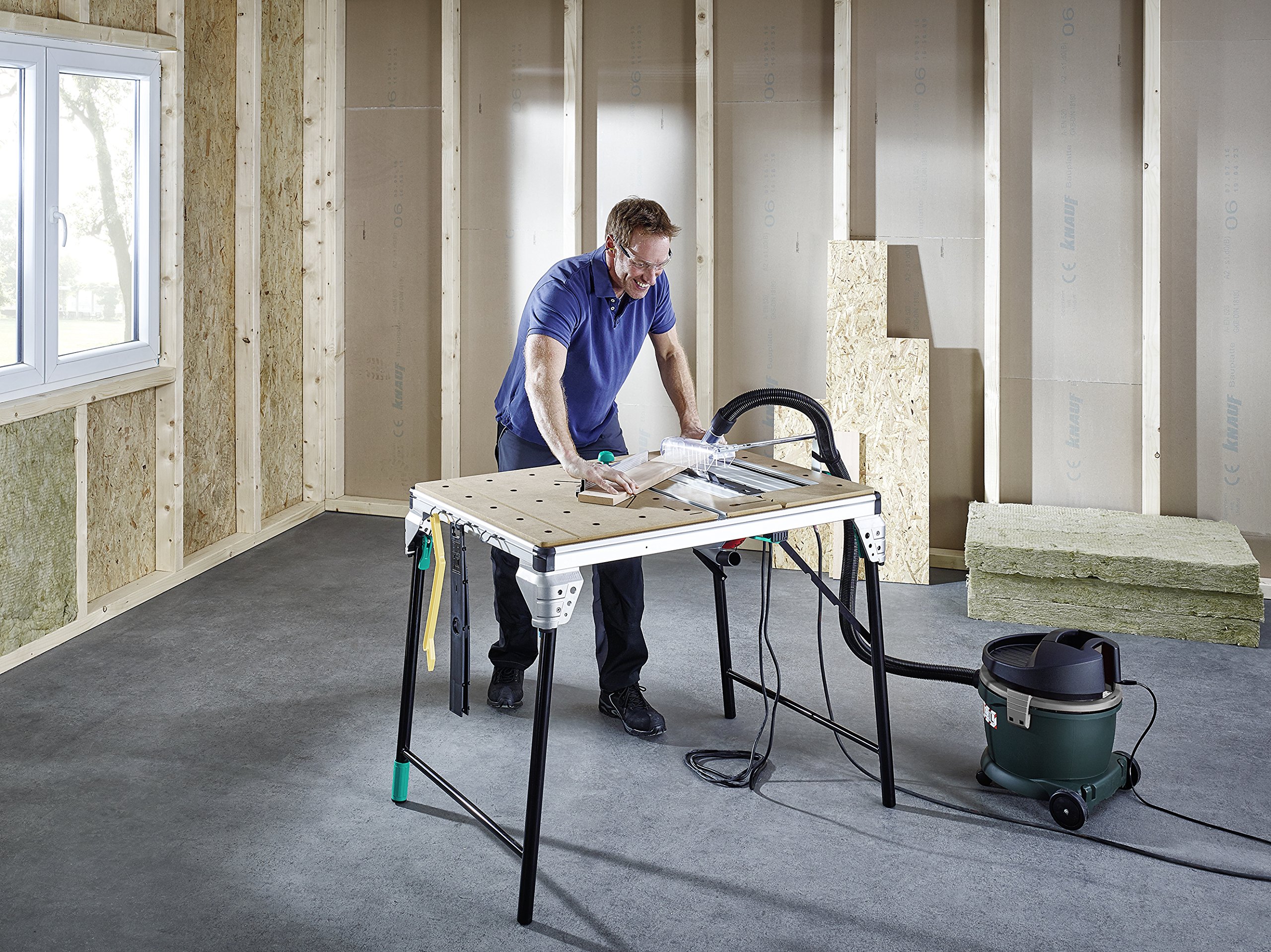 MASTER Cut 2500 Professional Saw Table & Workstation - Heavy Duty Woodworking Bench for DIY Projects & Home Workshops