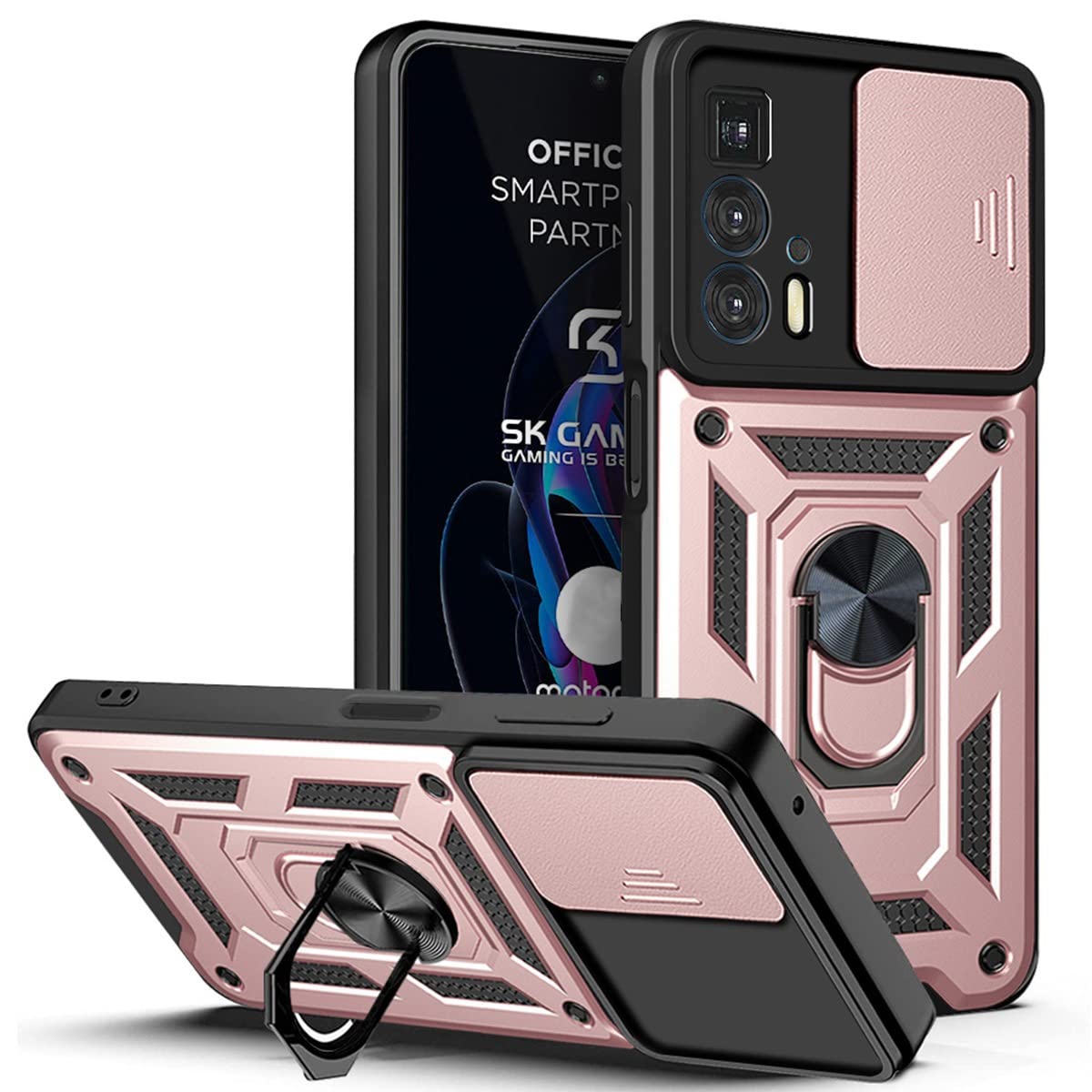 Premium Magnetic Kickstand Case for Motorola Edge 20 Pro 6.7