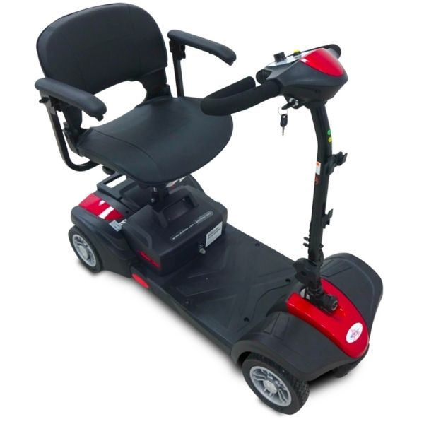 EV Rider MiniRider Lite 4 Wheel Mobility Scooter - Compact Electric Scooter for Adults & Seniors - Lightweight Foldable Travel Scooter with Long Battery Life - Perfect for Shopping, Travel & Indoor/Outdoor Use