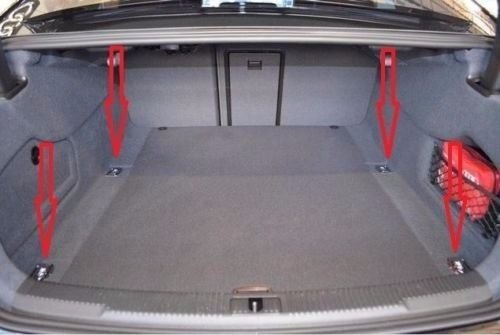 Heavy Duty Trunk Cargo Net for Audi A6 RS6 S6 A6 Quattro - Secure Luggage & Groceries During Travel | Perfect for Road Trips, Shopping & Daily Commute