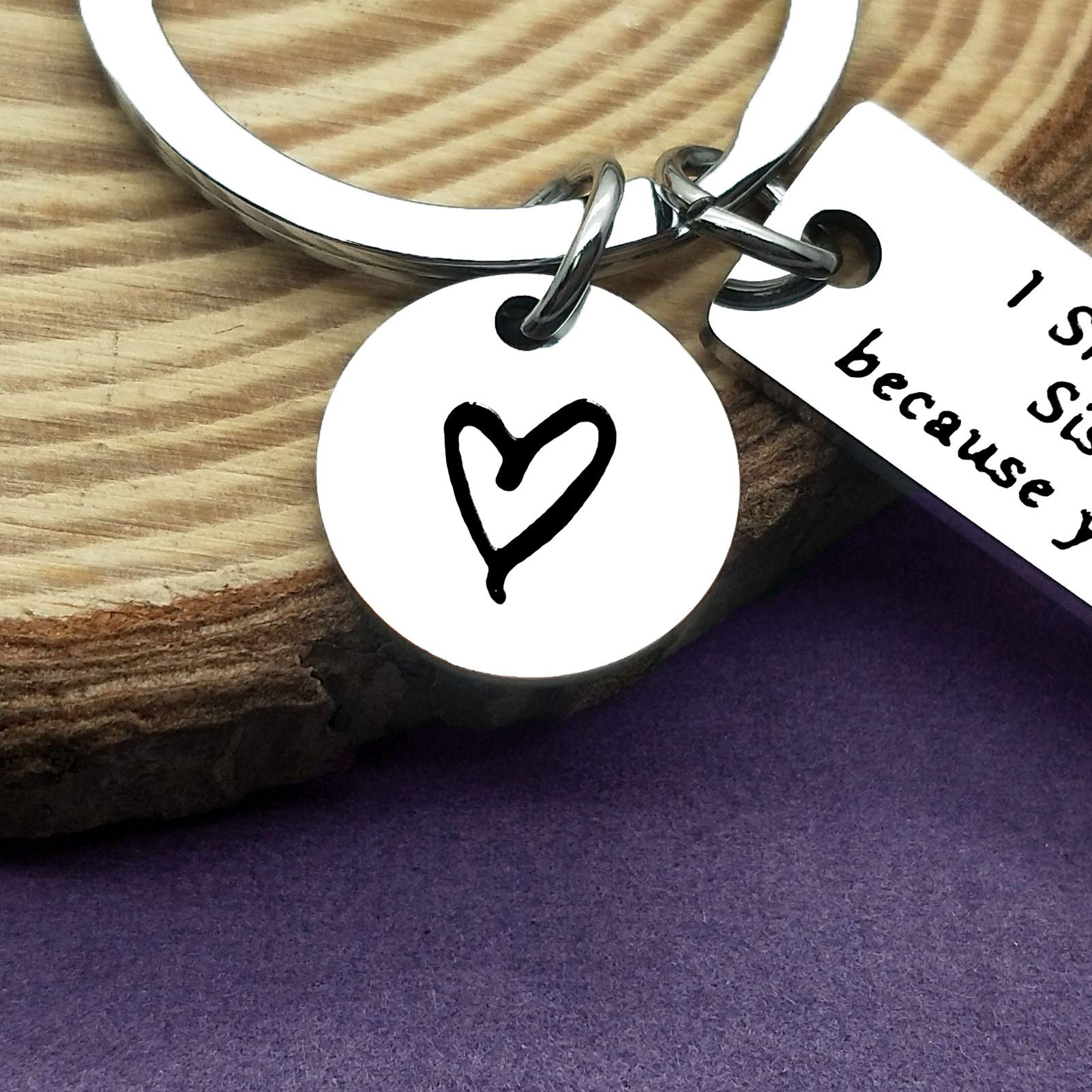 Funny Sister-in-Law Keychain - Perfect Wedding Gift for Bride & Groom, Bridal Shower Present from Brother/Sister - Christmas & Birthday Jewelry Gift Idea - Great for Family Celebrations & Special Occasions
