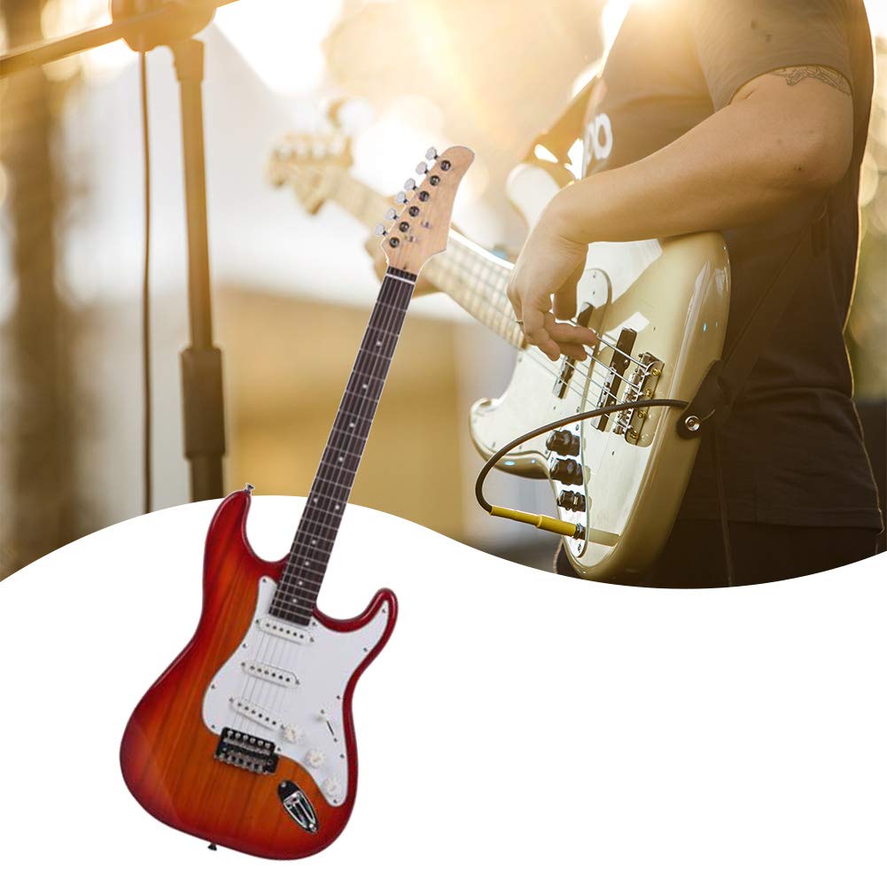 Premium Rosewood Fingerboard Electric Guitar in Sunset Red - High-Quality Tone & Playability | Perfect for Stage Performances, Studio Recording & Rock Music