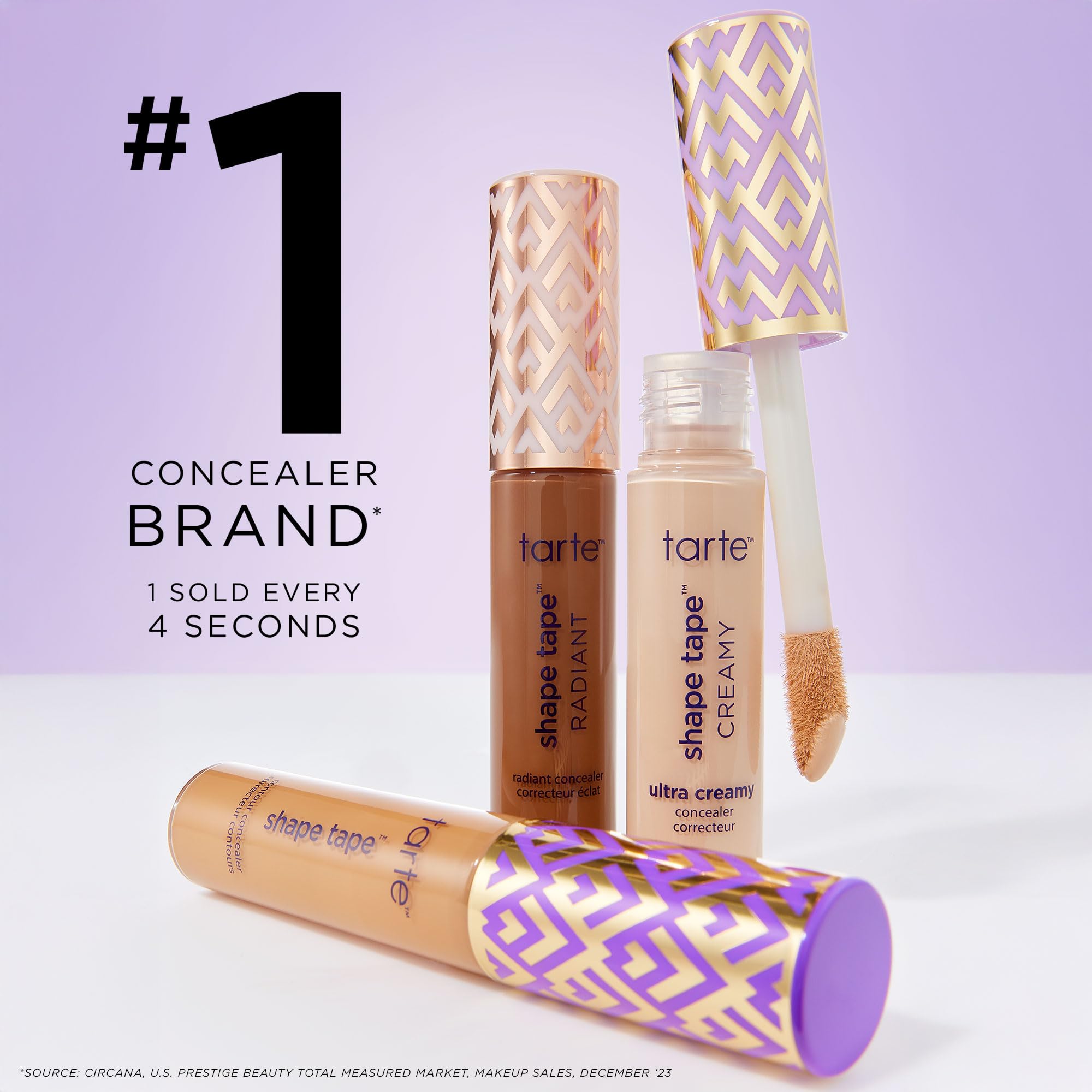 Tarte Shape Tape Full-Coverage Concealer - 20S Light Sand (For Light Skin with Warm Golden Undertones) - Travel Size - Perfect for On-the-Go Touch Ups & Flawless Makeup Looks