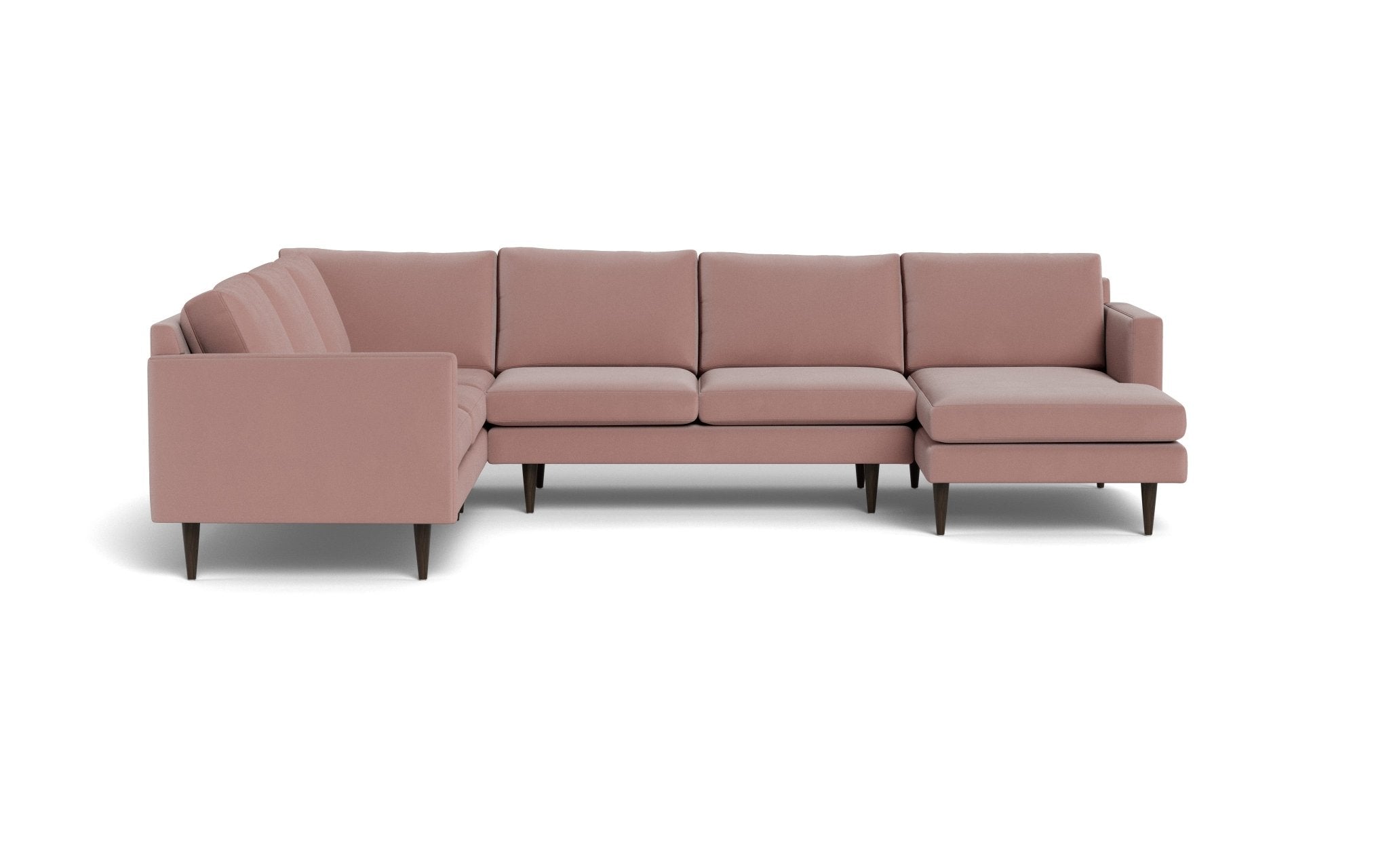 Wallace 131 Modern Untufted Corner Sectional Sofa with Right Chaise - Perfect for Living Room, Lounge & Family Room Comfort