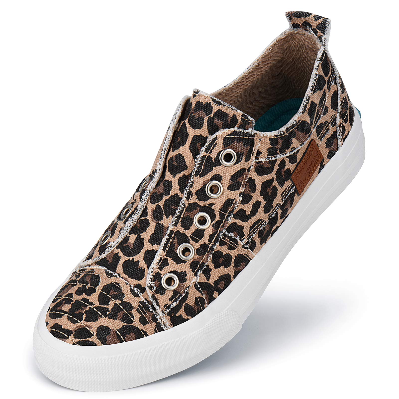 JENN ARDOR Women's Canvas Slip-On & Lace-Up Sneakers - Low Top Comfortable Casual Walking Shoes for Women | Perfect for Everyday Wear, Travel & Light Exercise
