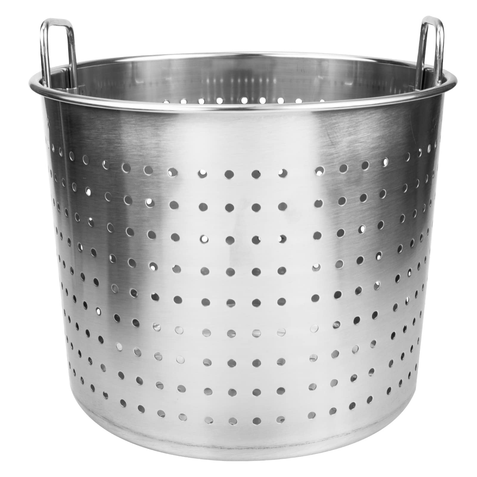 UPKOCH Stainless Steel Steamer Basket Insert with Handle for Stock Pot – Perfect for Boiling Crab, Crawfish & Seafood | Ideal for Crab Boils, Steaming Vegetables & Large Batch Cooking