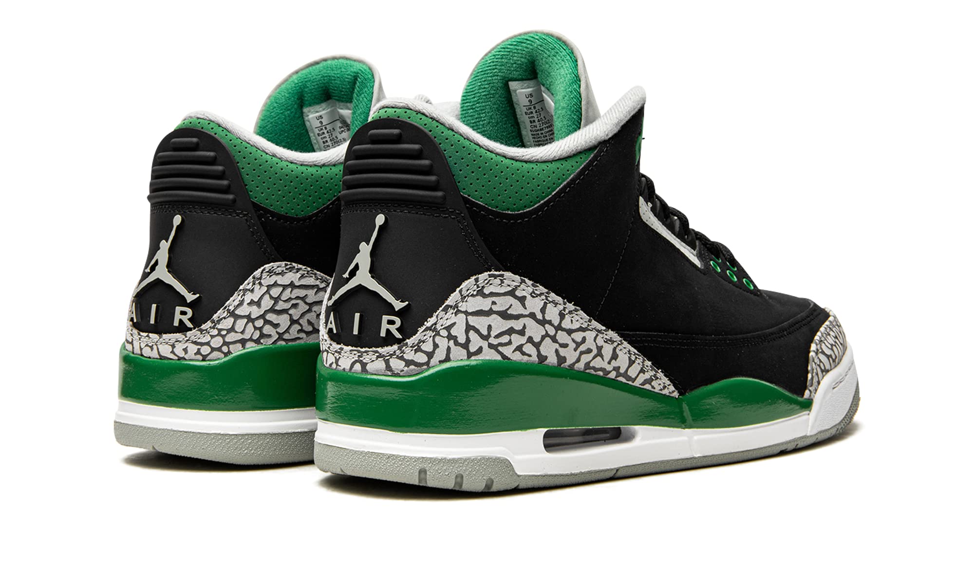 Jordan Men's Air Jordan 3 Retro CT8532-030 Pine Green Basketball Shoes Size 8.5 - Classic Sneakers for Streetwear & Casual Style
