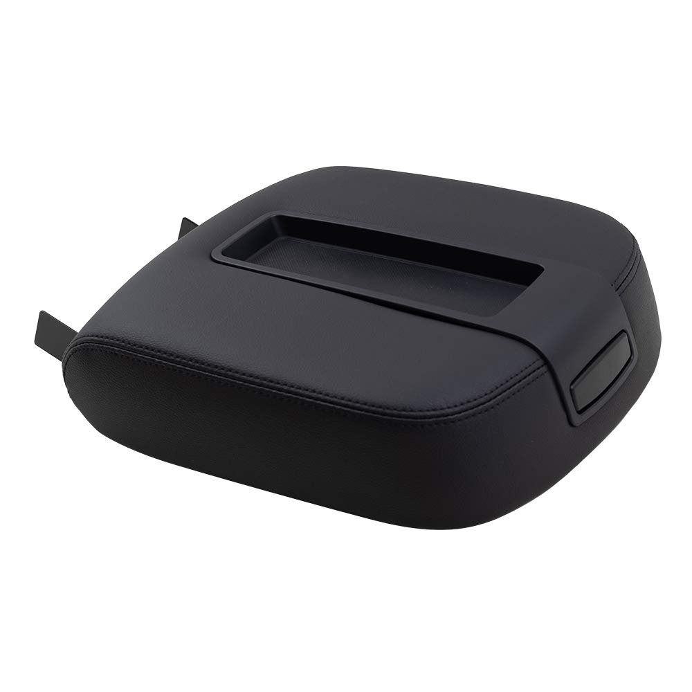 Brock Replacement Black Center Console Armrest Lid Cover for 2007-2013 Chevy Silverado GMC Sierra Tahoe Escalade Pickup Truck - Durable Upgrade for Full Center Console - Perfect for Long Drives & Daily Commutes