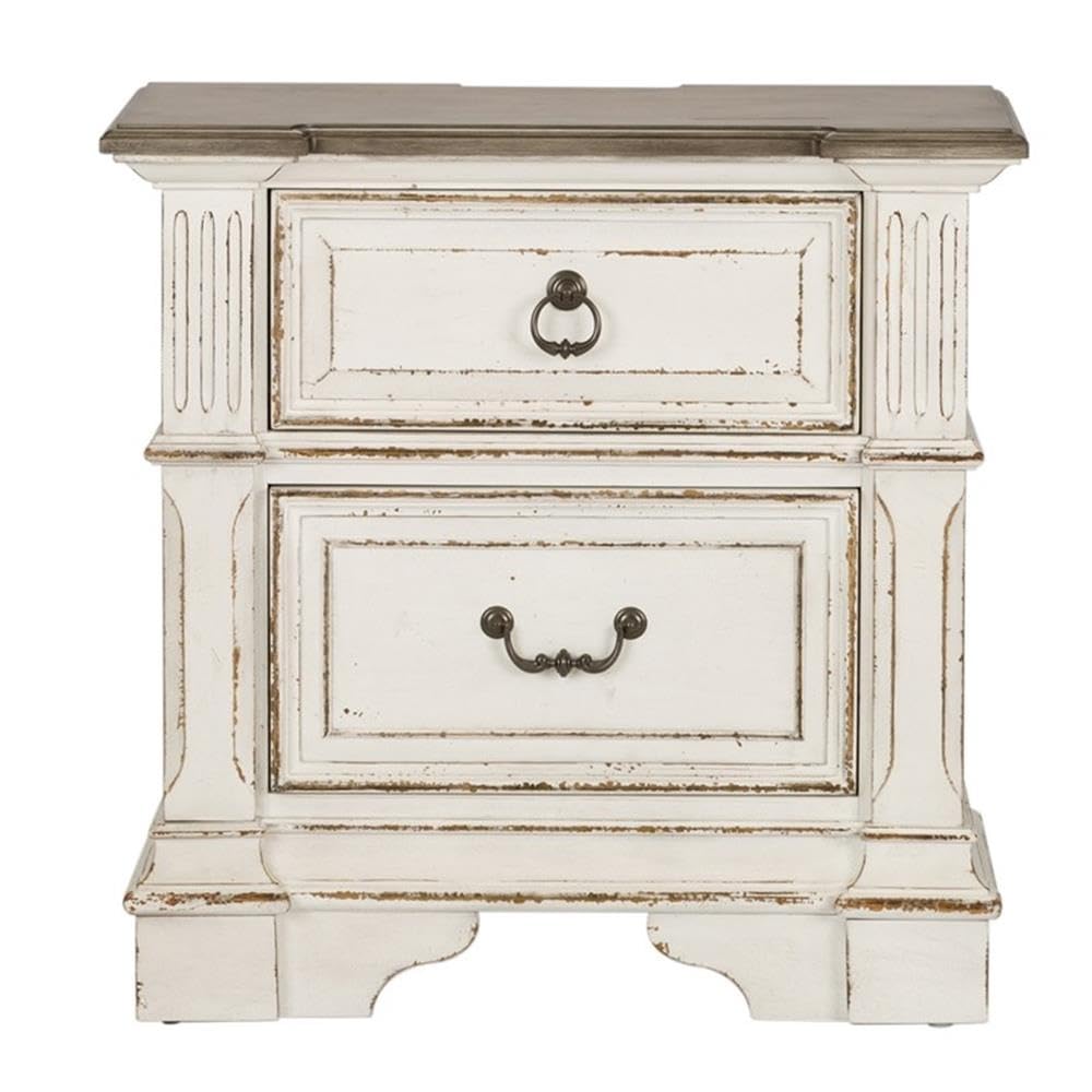 Liberty Furniture Industries Abbey Park 2-Drawer Nightstand with USB Charging Station - 30