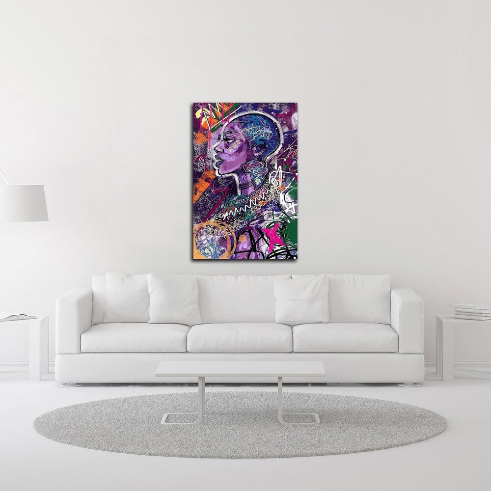 Black is Love by Justin Copeland - Premium Canvas Wall Art Print, Framed & Ready to Hang - Perfect for Living Room, Bedroom, or Office Decor