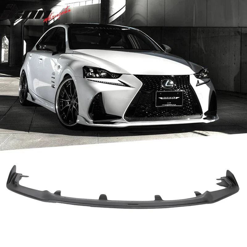 AR Style Front Bumper Lip for 2017-2020 Lexus IS F Sport - Aggressive Stance & Enhanced Aerodynamics - Perfect for Car Shows & Street Performance