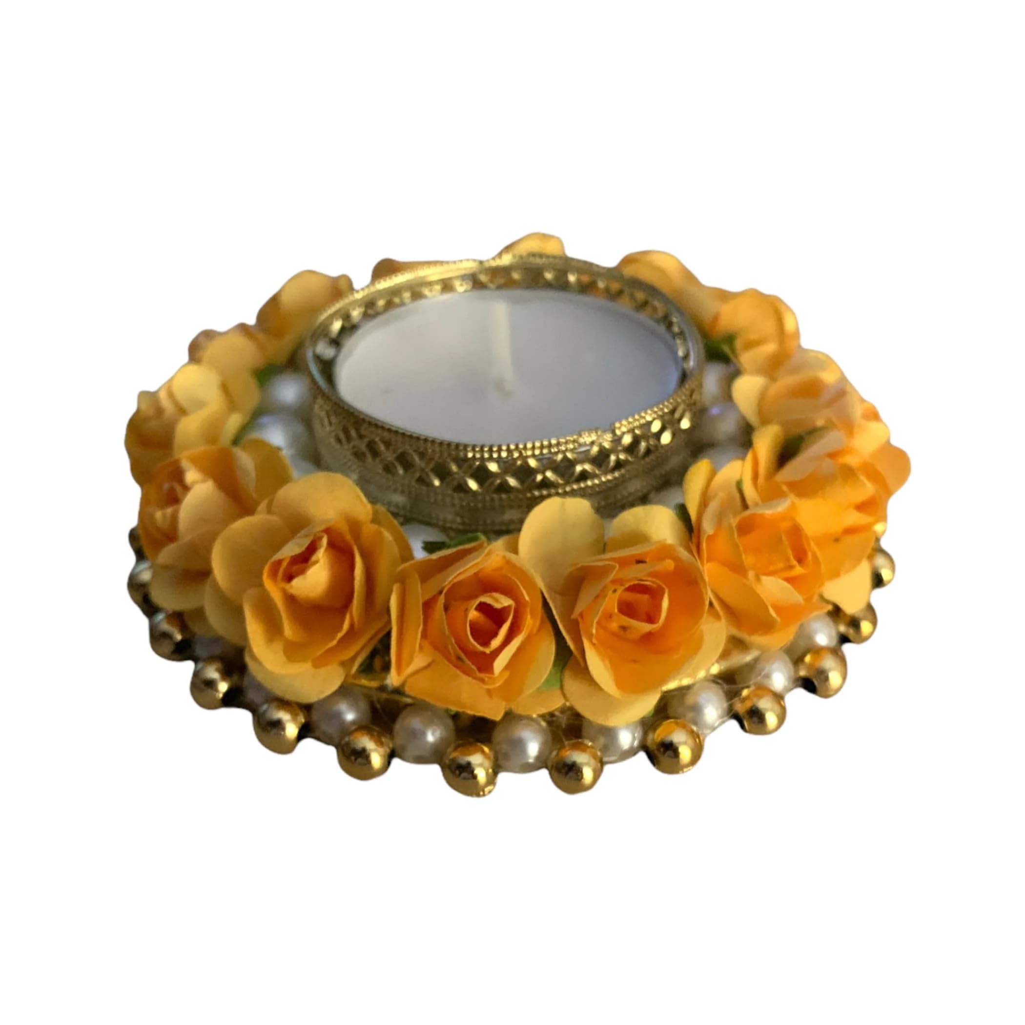 LoveNspire 2CT Rose Tealight Candle Holder - Elegant Floral T-Light Holder for Diwali, Christmas, Hanukkah, Thanksgiving - Perfect Housewarming Gift, Table Centerpiece, Home Decor - Ideal for Romantic Dinners, Wedding Decorations & Holiday Celebrations