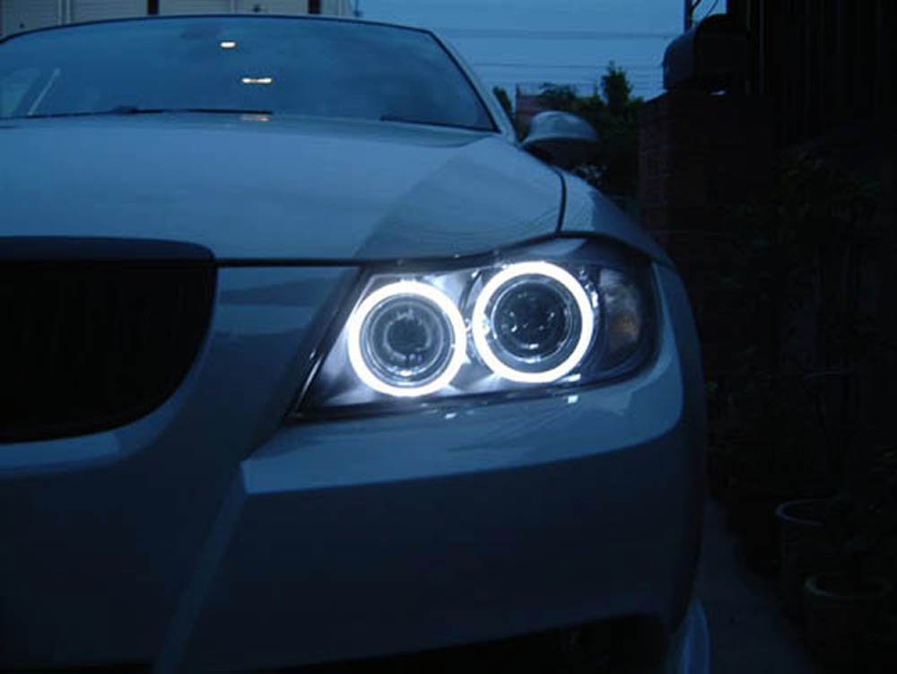 20W CREE LED BMW Angel Eyes Ring Marker Bulbs - Compatible with 2006-2012 E90 E91 3 Series - Bright White Halo Lights for Enhanced Visibility & Style - Perfect for Night Driving & Custom Car Upgrades