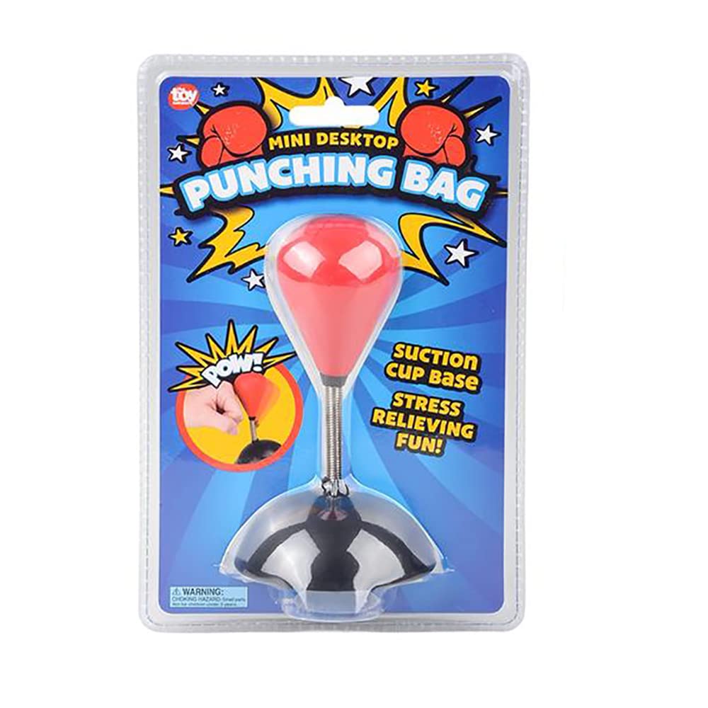 Desktop Punching Bag for Stress Relief, Fun Table Top Games for Kids & Adults, Junior Beginner Party Favors for Birthday & Office Decor