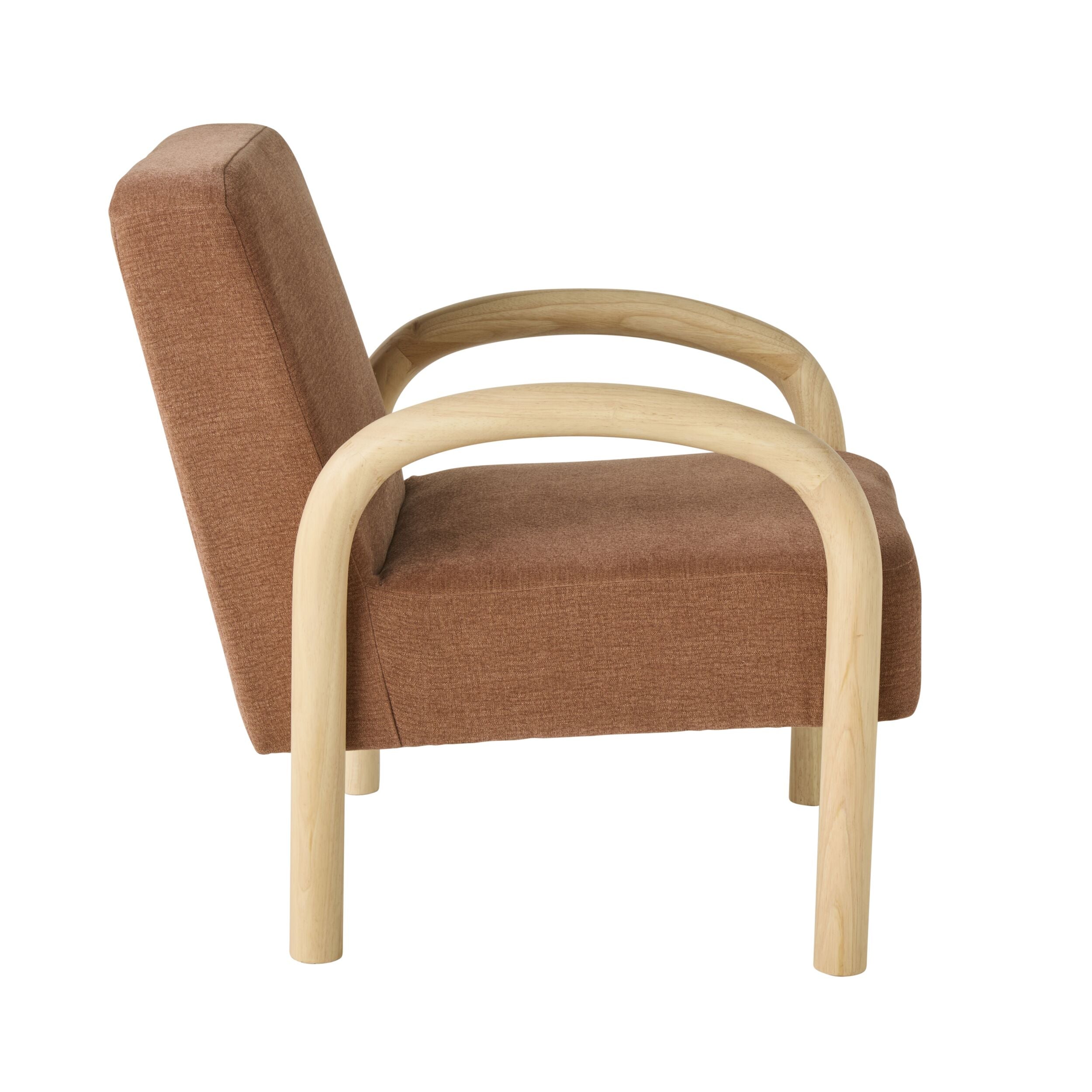 Aston Occasional Chair in Patina Brown - Stylish Accent Chair for Living Room, Bedroom, or Office - Perfect for Reading, Relaxing, and Extra Seating