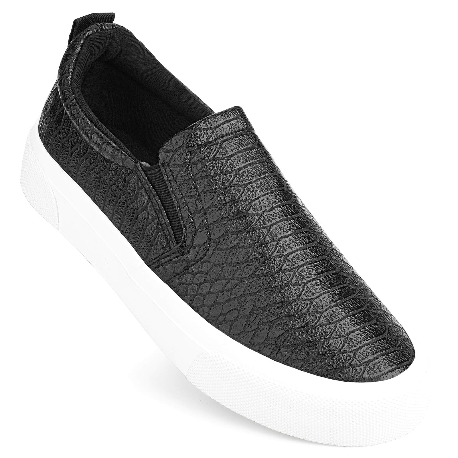 JENN ARDOR Women's Slip On Sneakers - Comfortable Memory Foam Loafers for Walking & Casual Wear - Fashionable Slip On Shoes for Women - Perfect for Work, Travel & Everyday Use