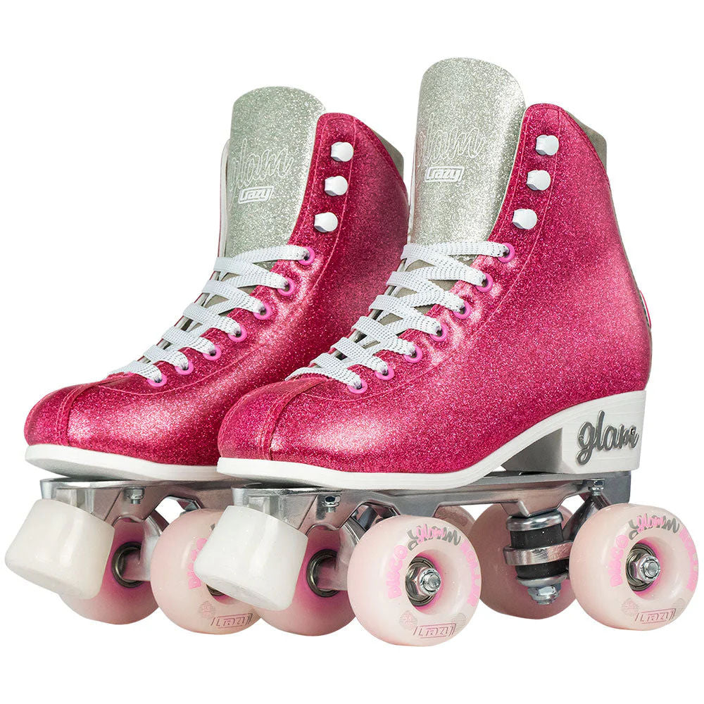 Crazy Disco Glam 21 Roller Skates for Women & Girls - Light Up Wheels, Adjustable Sizes - Perfect for Parties, Rinks & Outdoor Fun