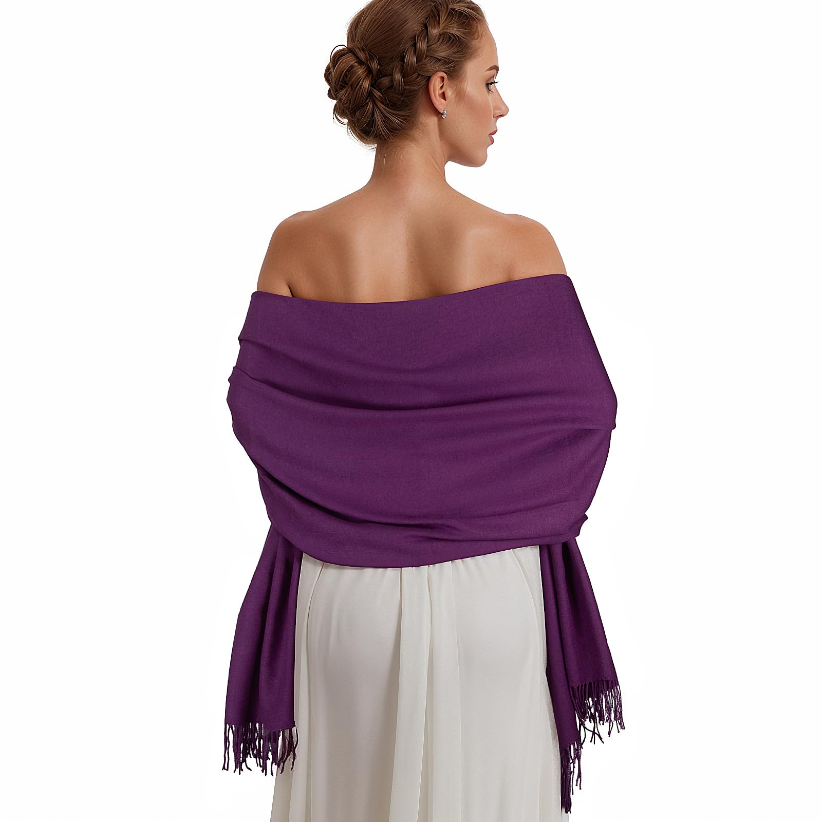 Luxury Pashmina Shawl Wraps for Women - Extra Large Soft Winter Scarf, Elegant Evening Shawl for Dresses & Wedding Accessories - Perfect for Formal Events, Parties & Cold Weather