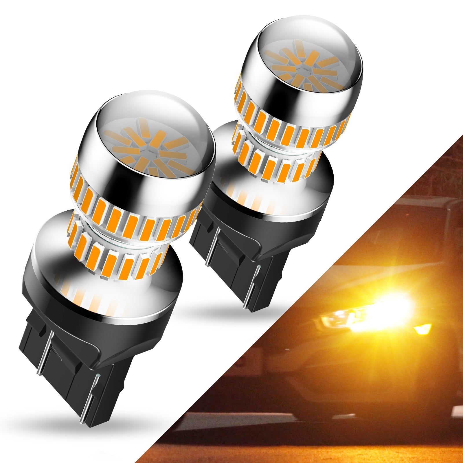 AUXITO 2600 Lumens 7443 LED Bulb - Super Bright T20 7440 7441 7444 Replacement Bulbs for Backup Reverse Lights | Perfect for Cars, Trucks, SUVs & Trailers