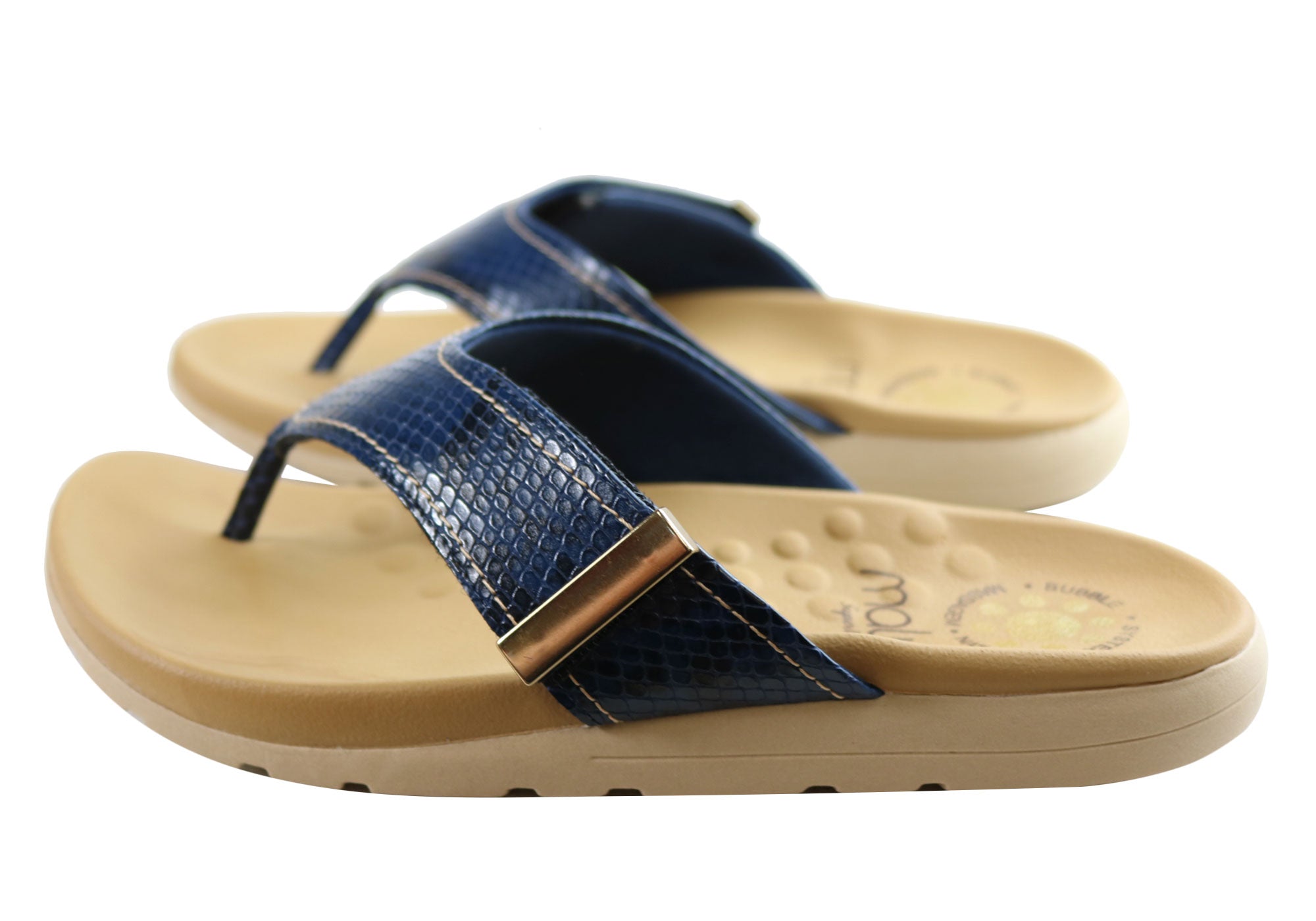 Malu Supercomfort Dinah Women's Comfort Thongs Sandals - Brazilian-Made Flip Flops for Beach, Pool & Summer Outfits