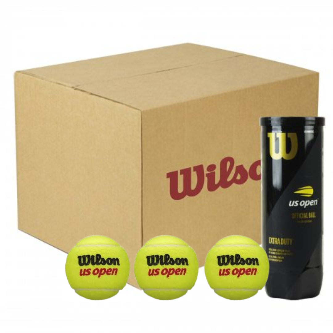 Wilson US Open 3 Ball Tennis Balls - 72 Pack (24 Cans) - Premium Extra Duty Felt for Hard Courts - Perfect for Tournaments, Practice & Club Play