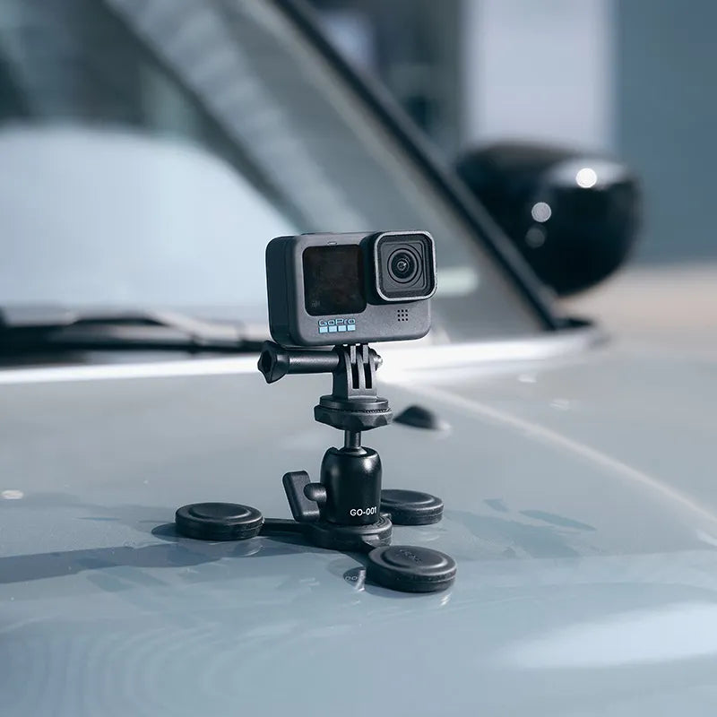 Ulanzi GO 001 Magnetic Mount for GoPro, DJI, Insta360 Action Cameras - Secure & Adjustable C016GBB1 - Perfect for Vlogging, Sports & Outdoor Adventures