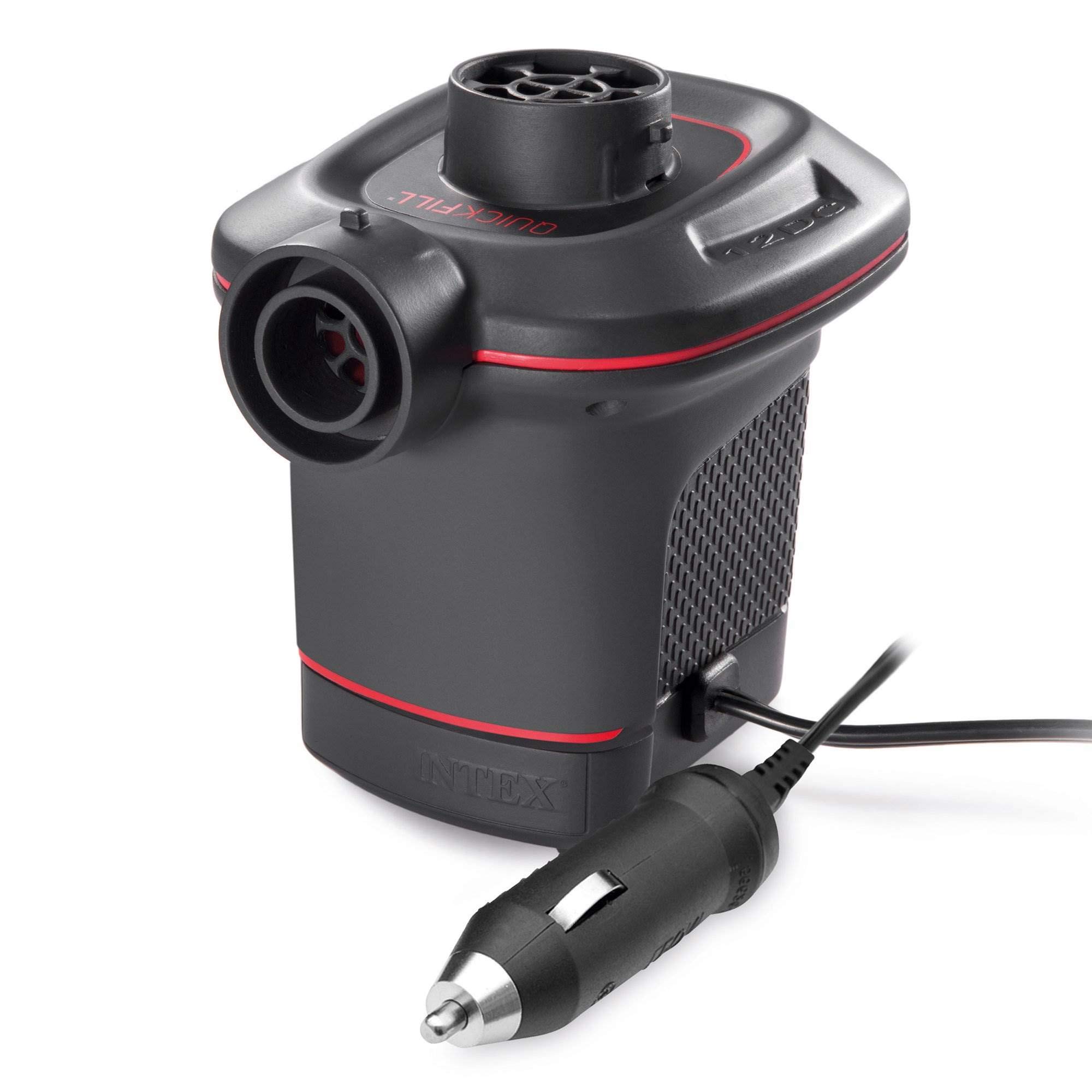 Intex Quick-Fill DC Electric Air Pump - High Power 21.2 CFM Airflow for Inflatable Pools, Air Mattresses & Water Toys | Fast Inflation for Camping, Beach & Backyard Use