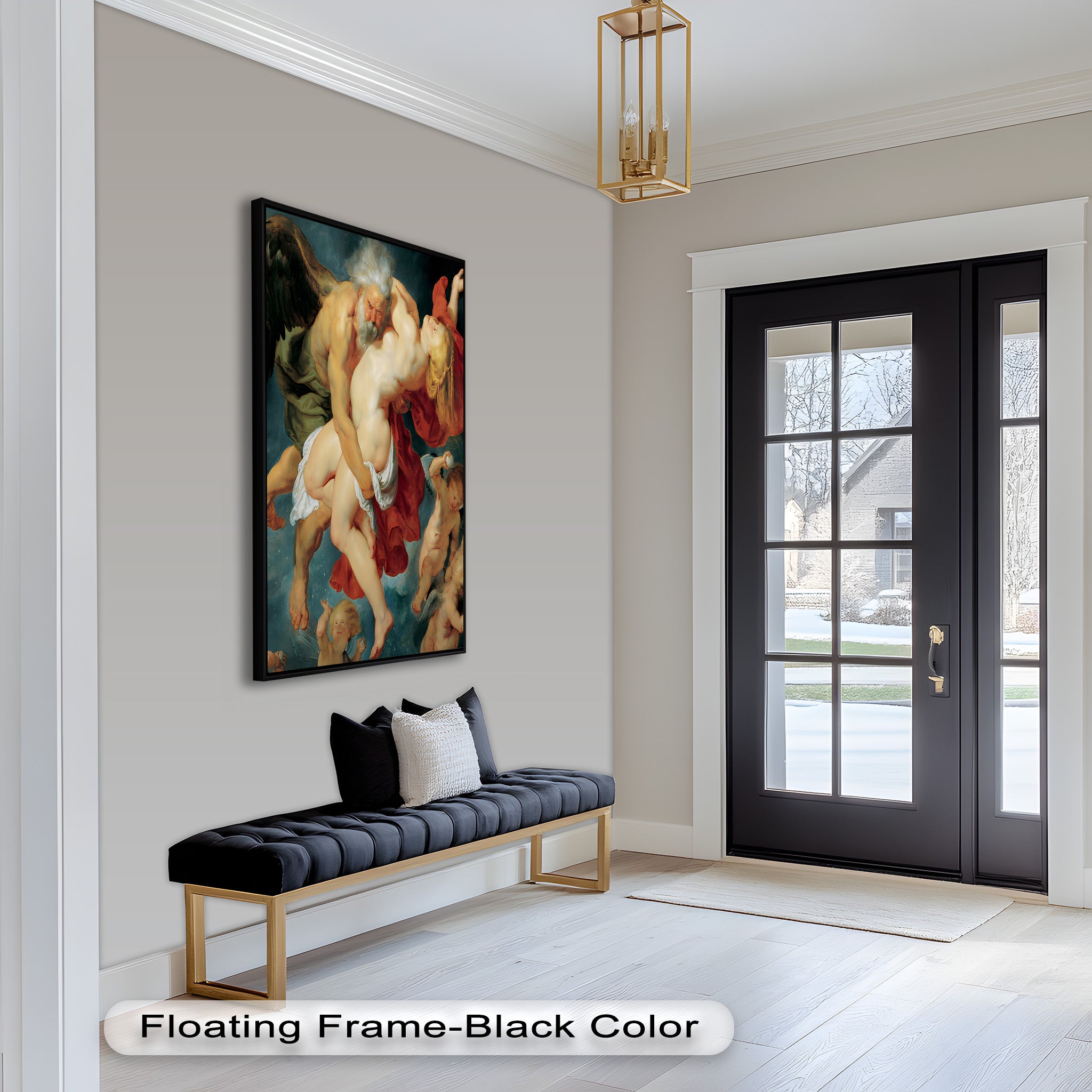 Abduction of Psyche - Mythological Renaissance Nude Oil Painting Reproduction | Classic Art Wall Decor for Living Room, Bedroom & Office