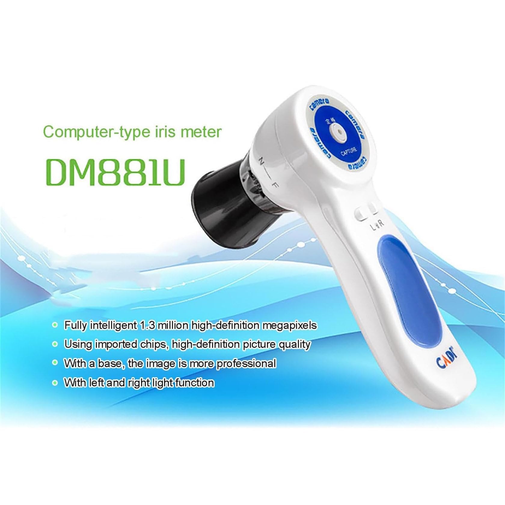 **ZHIXUMM Iridology Camera - 13MP HD Iriscope Analyzer with Aluminum Case & Analysis Software | Eye Health Detector for Beauty Salon, Spa & Holistic Therapy**