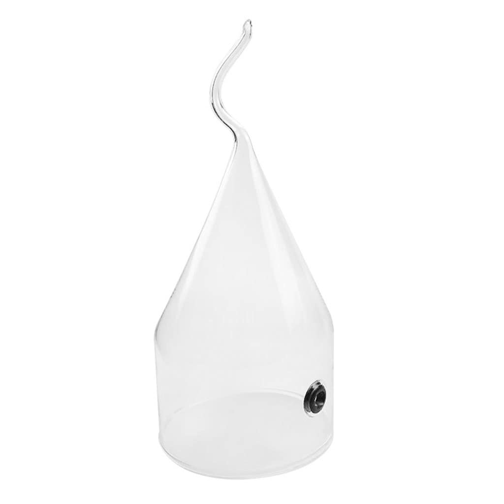 Smoking Cloche Dome Cover for Plates, Bowls & Glasses - Plastic Smoke Infuser Accessory Lid (12.526cm) - Perfect for Cocktail Infusion, Food Presentation & Culinary Smoking Techniques